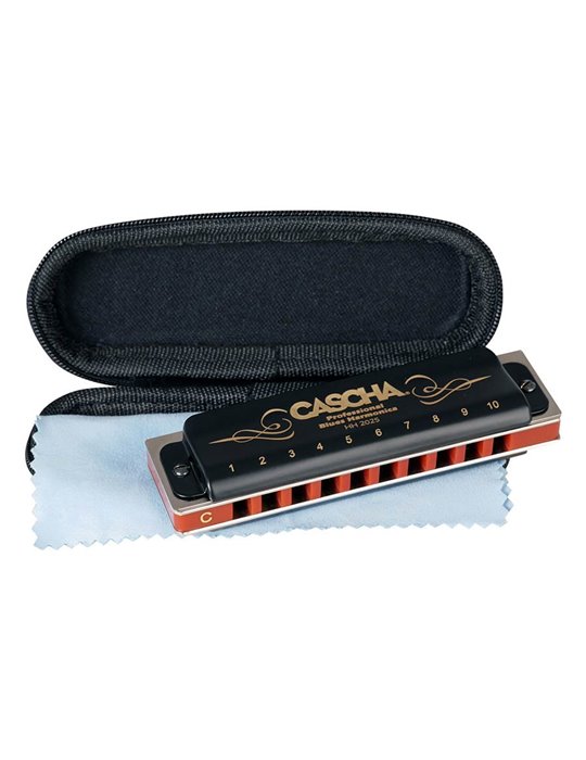 professional blues harmonica in C, incl. case and