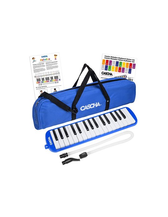 melodica blue, incl. case and mouthpiece