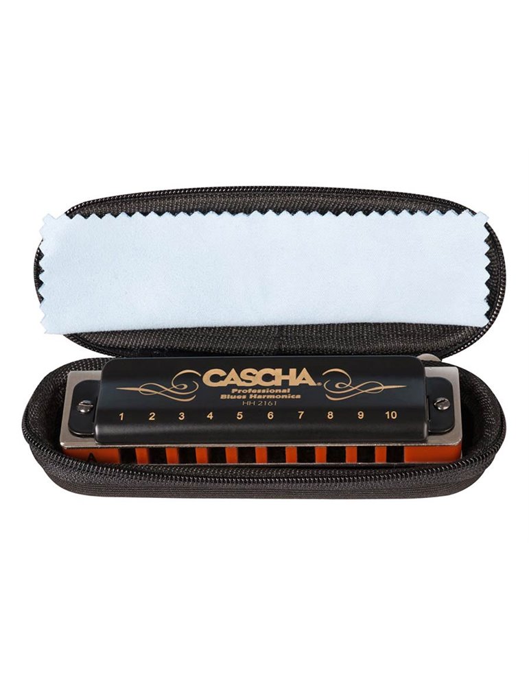 professional blues harmonica in A, incl. case and