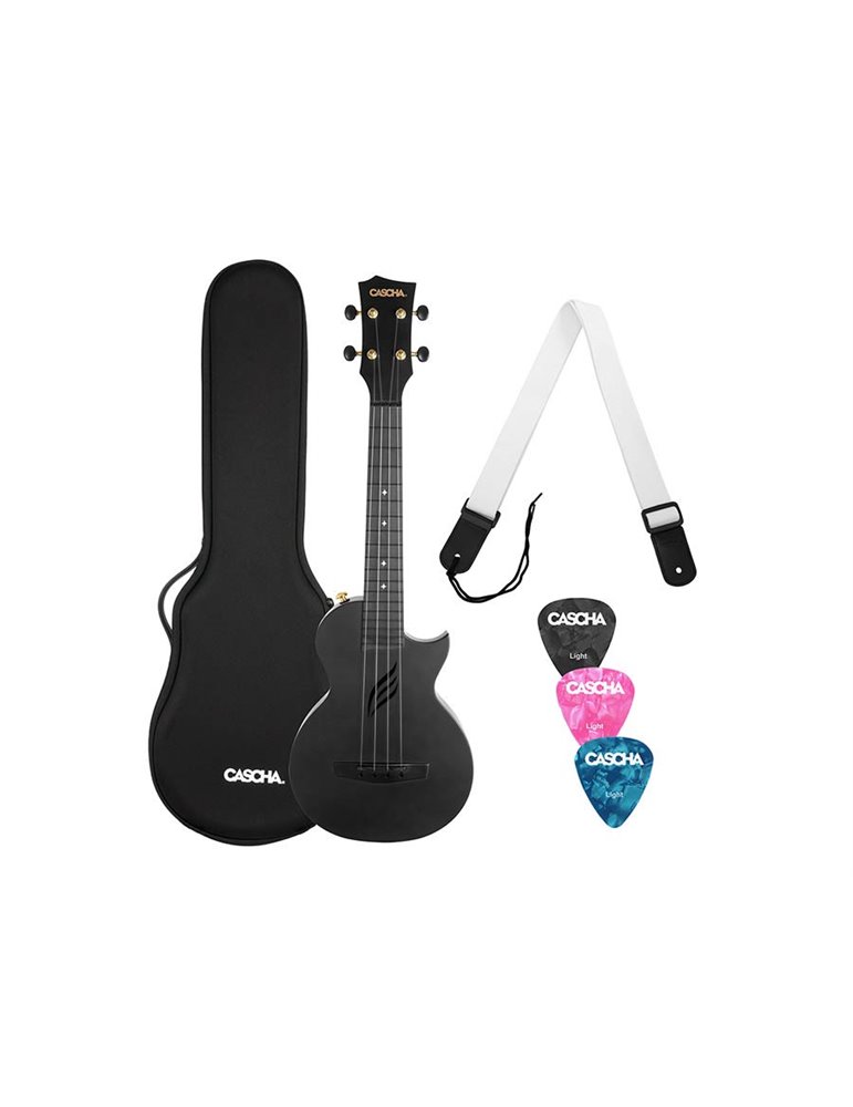 UKELELE DE CONCIERTO CASCHA DE FIBRA DE CARBONO