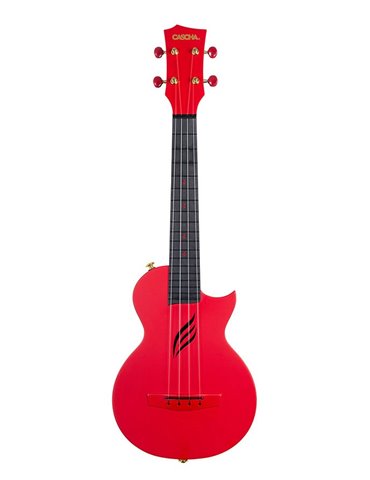 UKELELE DE CONCIERTO CASCHA ROJO DE FIBRA DE CARBONO 2