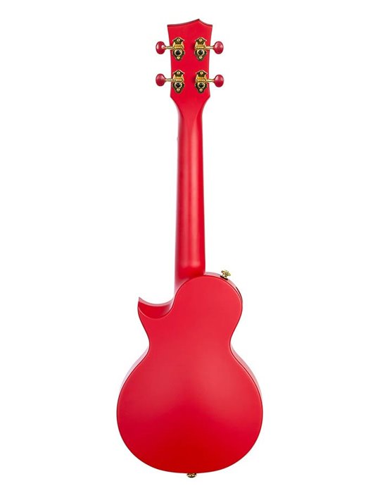 UKELELE DE CONCIERTO CASCHA ROJO DE FIBRA DE CARBONO