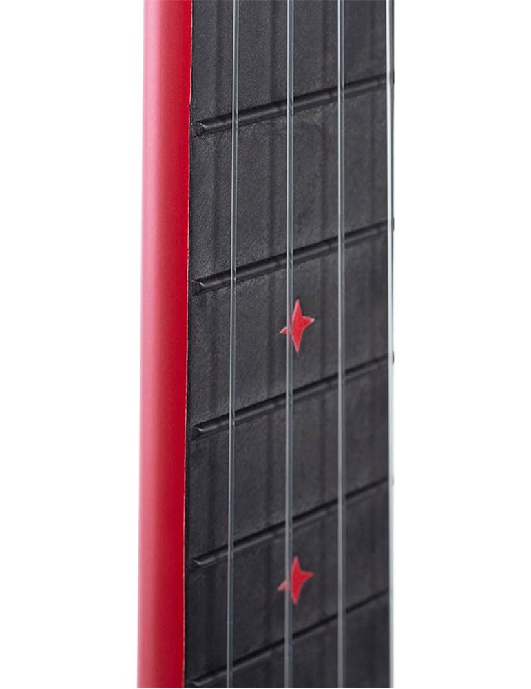 UKELELE DE CONCIERTO CASCHA ROJO DE FIBRA DE CARBONO