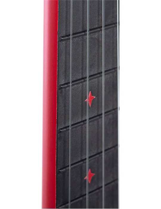 UKELELE DE CONCIERTO CASCHA ROJO DE FIBRA DE CARBONO