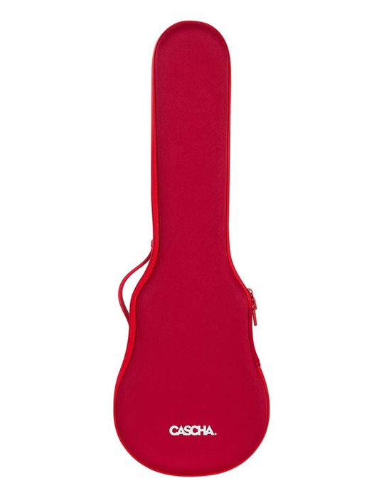 UKELELE DE CONCIERTO CASCHA ROJO DE FIBRA DE CARBONO