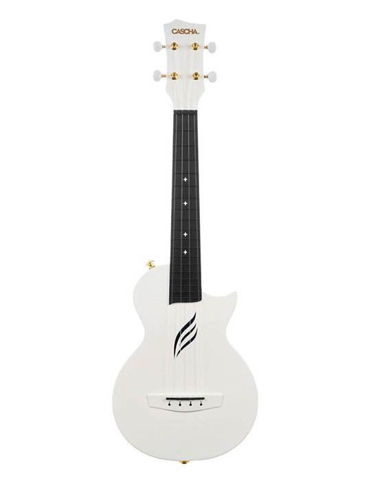 UKELELE DE CONCIERTO CASCHA BLANCO DE FIBRA DE CARBONO