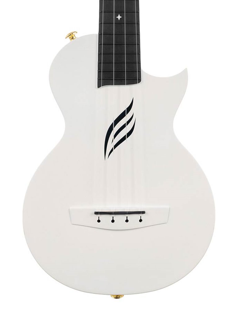 UKELELE DE CONCIERTO CASCHA BLANCO DE FIBRA DE CARBONO