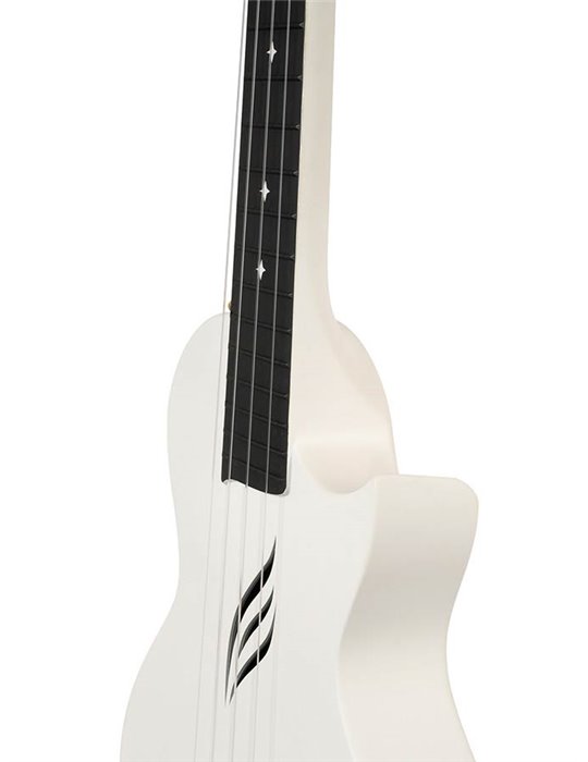 UKELELE DE CONCIERTO CASCHA BLANCO DE FIBRA DE CARBONO