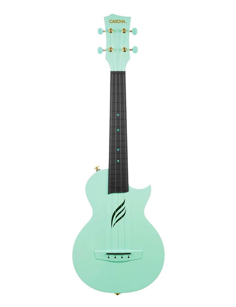 UKELELE DE CONCIERTO CASCHA VERDE DE FIBRA DE CARBONO