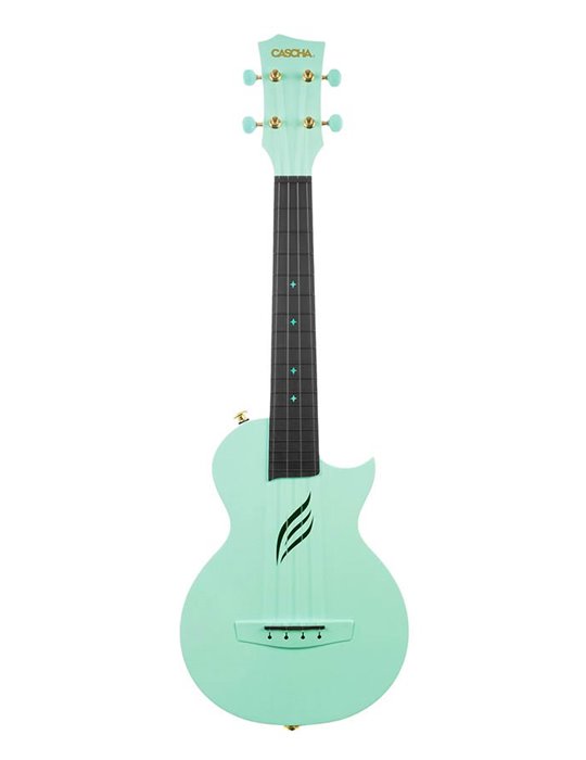 UKELELE DE CONCIERTO CASCHA VERDE DE FIBRA DE CARBONO