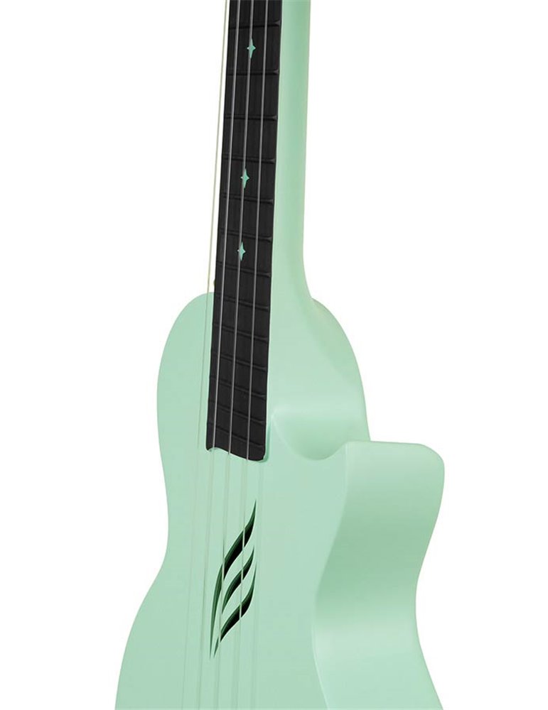 UKELELE DE CONCIERTO CASCHA VERDE DE FIBRA DE CARBONO