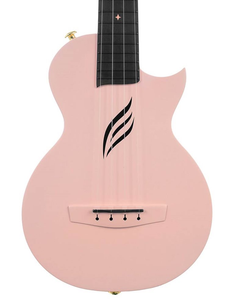 UKELELE DE CONCIERTO CASCHA ROSA DE FIBRA DE CARBONO