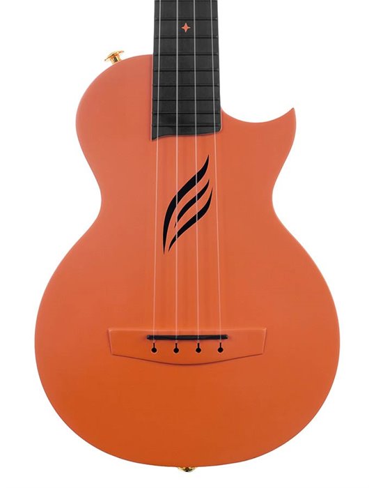 UKELELE DE CONCIERTO CASCHA NARANJA DE FIBRA DE CARBONO