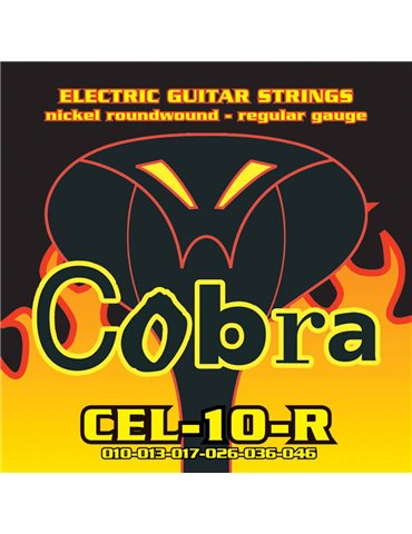 JUEGO DE CUERDAS COBRA PARA GUITARRA ELÉCTRICA NÍQUEL ROUNDWOUND REGULAR