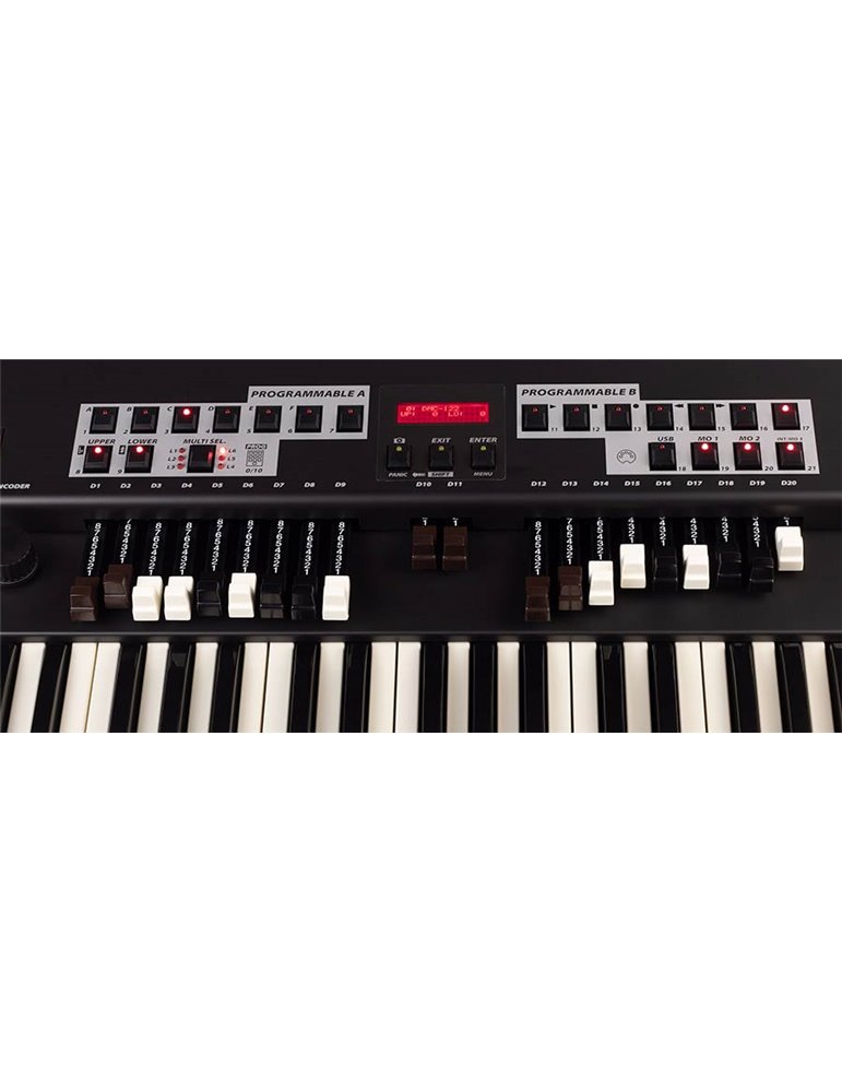 Controlador-organo MIDI Crumar Gsi 2 teclados