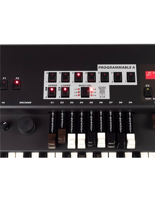 Controlador-organo MIDI Crumar Gsi 2 teclados