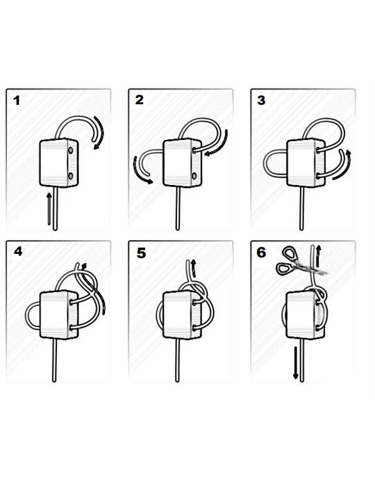 JUEGO DE 6 CORBATAS PARA CUERDAS DASH