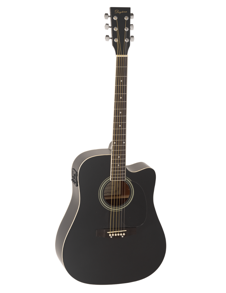 GUITARRA ACÚSTICA DAYTONA A411CE ELECTRIFICADA NEGRA