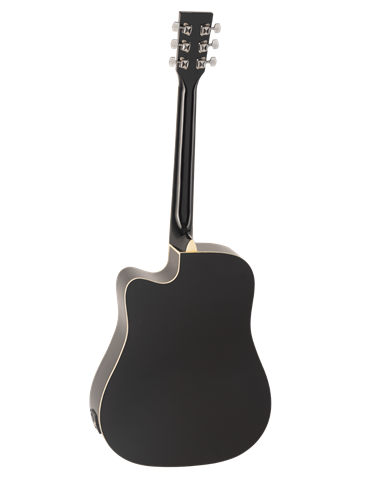 GUITARRA ACÚSTICA DAYTONA A411CE ELECTRIFICADA NEGRA 2