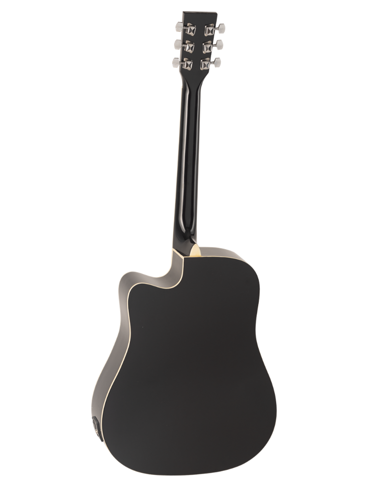GUITARRA ACÚSTICA DAYTONA A411CE ELECTRIFICADA NEGRA