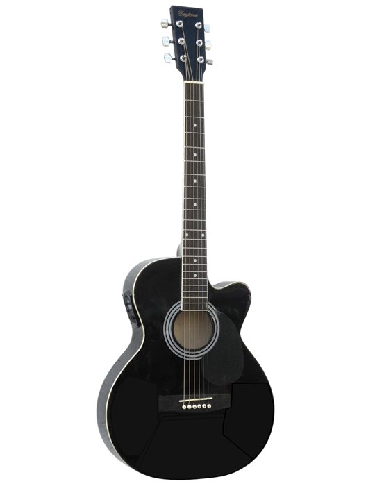 GUITARRA ACÚSTICA ELECTRIFICADA DAYTONA A401CEBK NEGRA