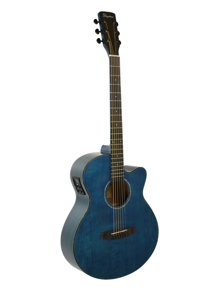 GUITARRA ACÚSTICA DAYTONA MINI JUMBO ELECTRIFICADA AZUL