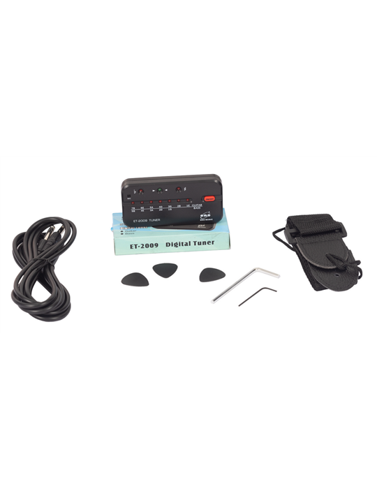 PACK DE GUITARRA ELÉCTRICA DAYTONA TIPO STRATOCASTER NEGRO