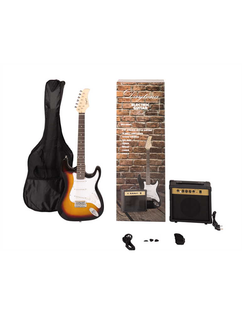 PACK DE GUITARRA ELÉCTRICA DAYTONA TIPO STRATOCASTER SOMBREADO