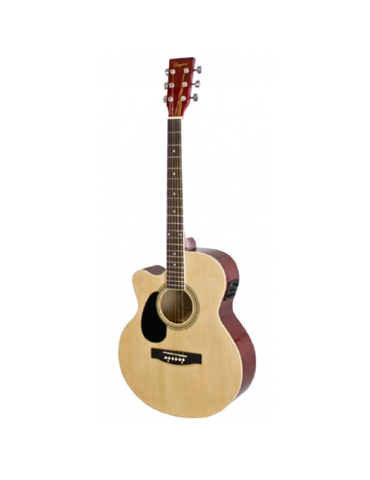 GUITARRA ACÚSTICA DAYTONA CUTAWAY ELECTRIFICADA NATURAL ZURDA