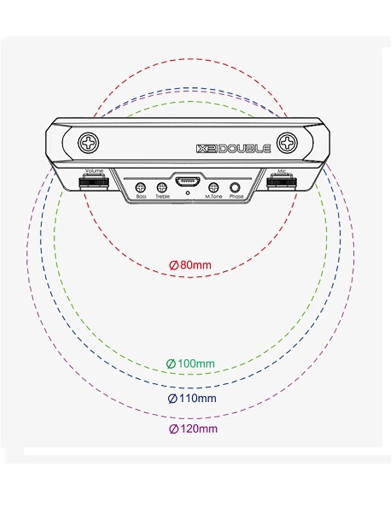 PREAMPLIFICADOR ACTIVO PARA GUITARRA ACÚSTICA RECARGABLE