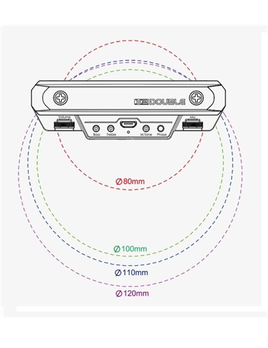 PREAMPLIFICADOR ACTIVO PARA GUITARRA ACÚSTICA RECARGABLE