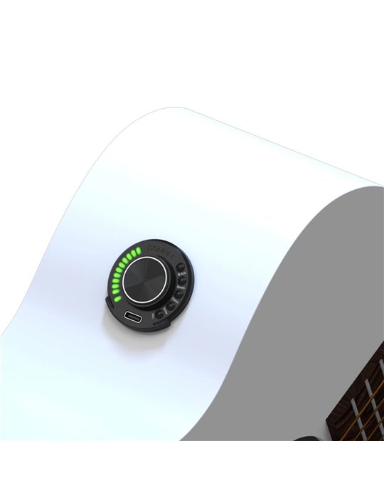 PREAMPLIFICADOR DE GUITARRA CLÁSICA Y ACÚSTICA CON CONEXIÓN BLUETOOTH, EFECTOS Y BATERÍA RECARGABLE