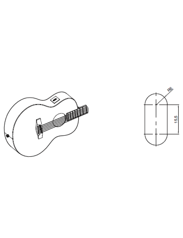 PREAMPLIFICADOR DE GUITARRA CLÁSICA Y ACÚSTICA CON CONEXIÓN BLUETOOTH, EFECTOS Y BATERÍA RECARGABLE