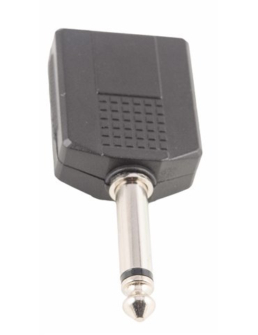 ADAPTADOR DUAL JACK MONO 1/4 HEMBRA X 2 JACK MONO 1/4 A089