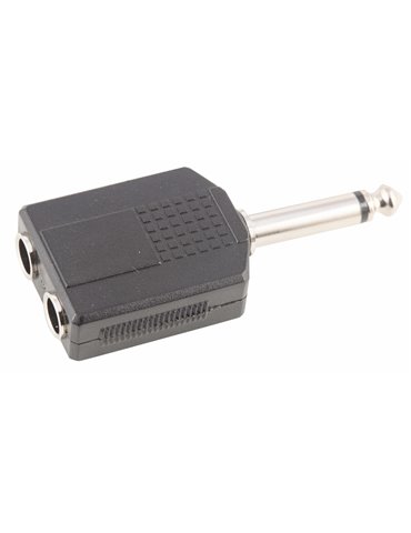 ADAPTADOR DUAL JACK MONO 1/4 HEMBRA X 2 JACK MONO 1/4 A089 2
