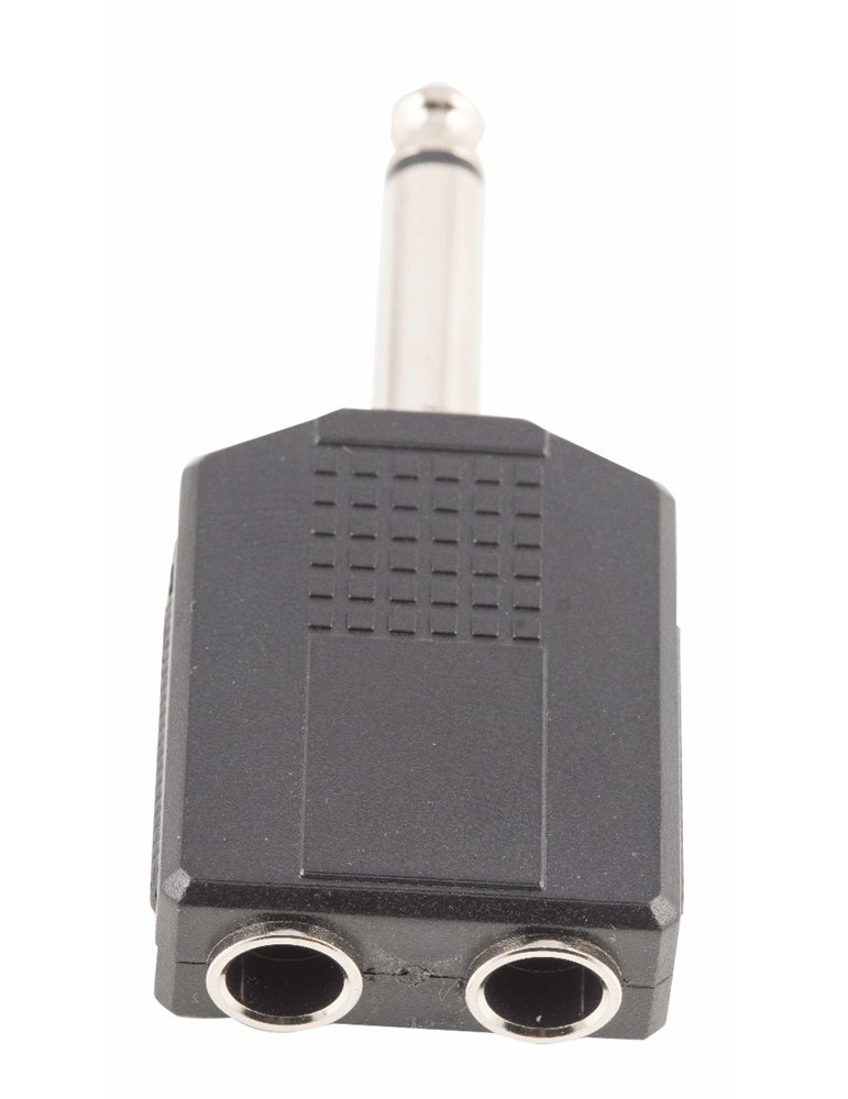 ADAPTADOR DUAL JACK MONO 1/4 HEMBRA X 2 JACK MONO 1/4 A089