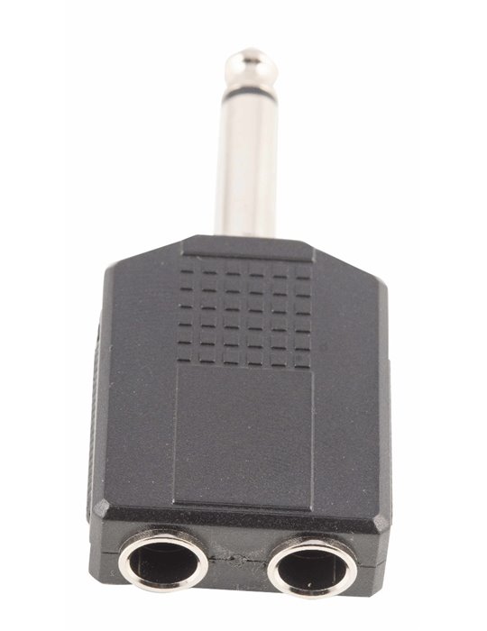 ADAPTADOR DUAL JACK MONO 1/4 HEMBRA X 2 JACK MONO 1/4 A089