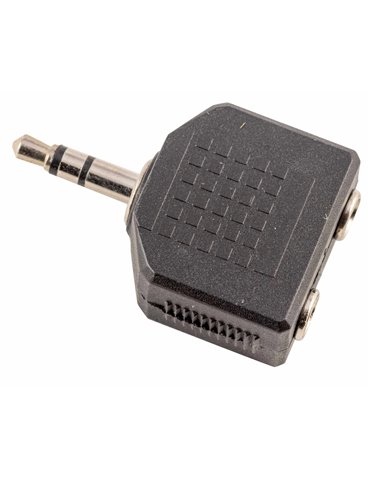 ADAPTADOR DUAL MINIJACK STEREO 3,5 MM HEMBRA X 2 - MINIJACK STEREO 3,5 MM A107 2
