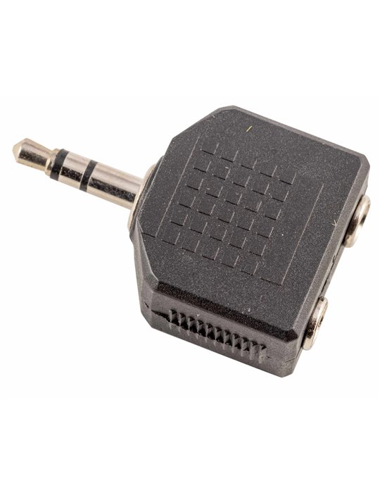 ADAPTADOR DUAL MINIJACK STEREO 3,5 MM HEMBRA X 2 - MINIJACK STEREO 3,5 MM A107