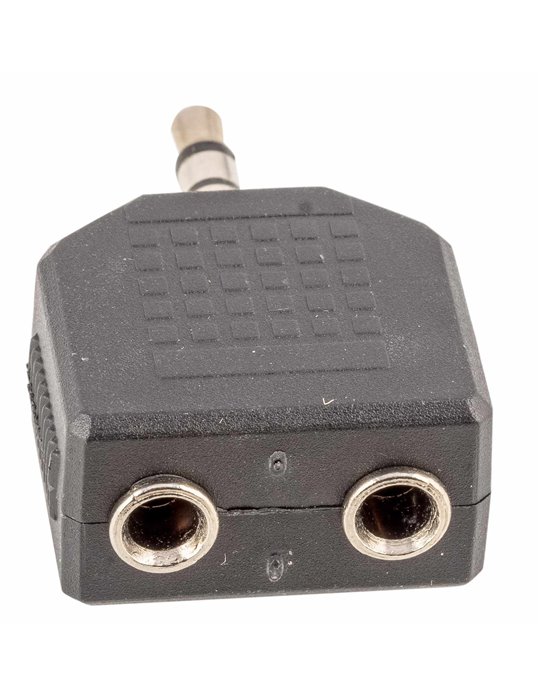 ADAPTADOR DUAL MINIJACK STEREO 3,5 MM HEMBRA X 2 - MINIJACK STEREO 3,5 MM A107