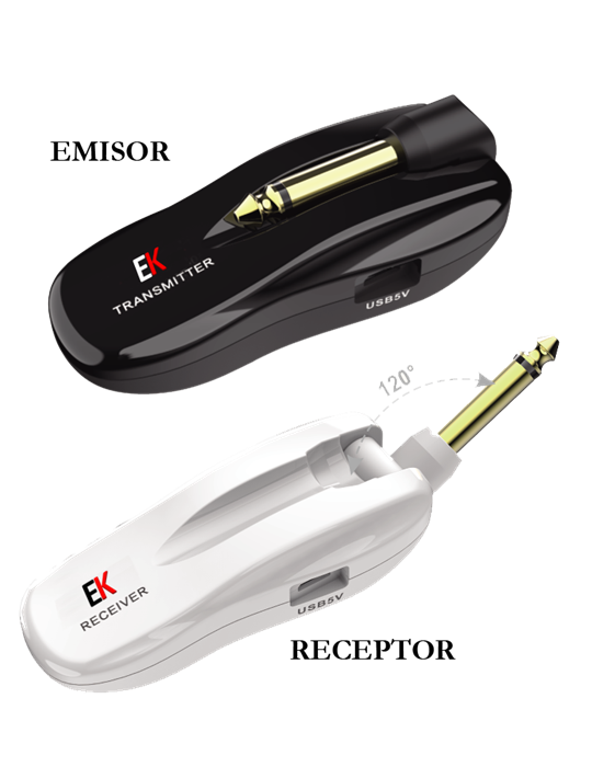 TRANSMISOR INALÁMBRICO EK PARA GUITARRA Y BAJO EKGBWL