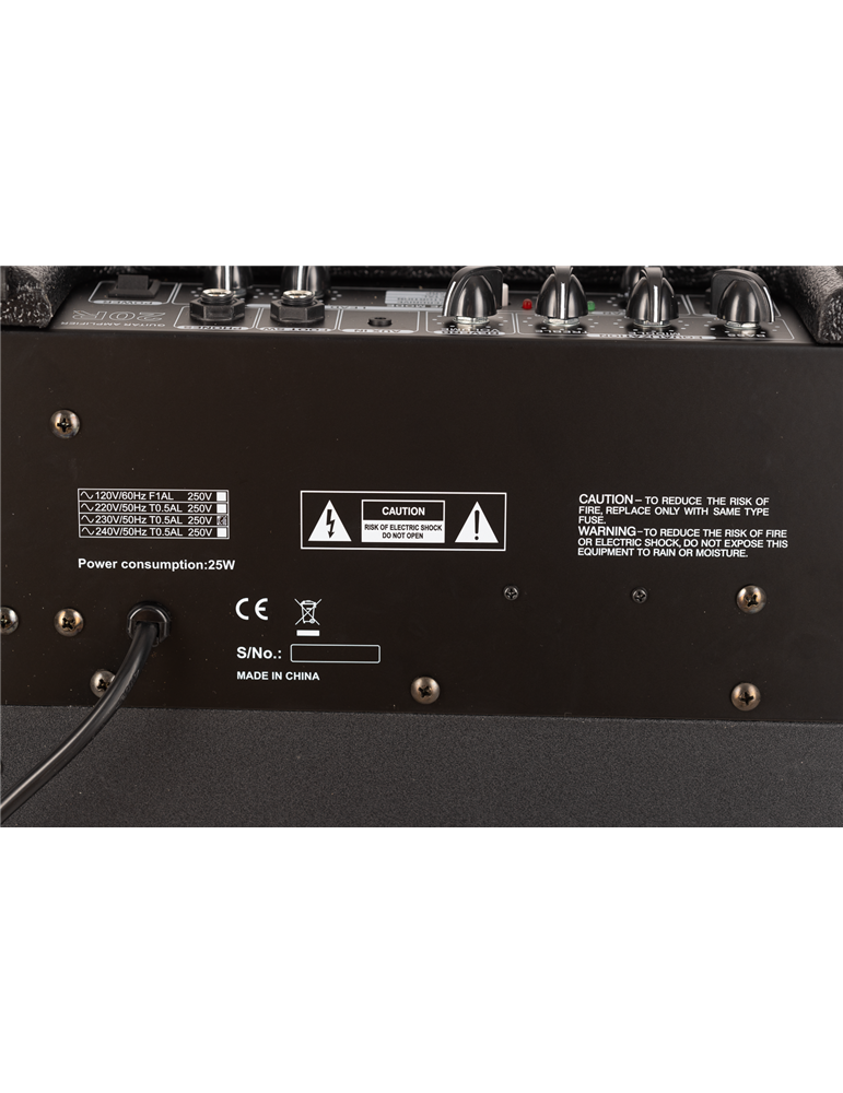 AMPLIFICADOR DE GUITARRA  MULTI EFECTOS EK AUDIO 20R