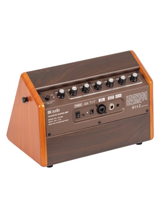 AG26A AMPLIFICADOR GUITARRA ACÚSTICA EK AUDIO DE 25W CON BATERÍA RECARGABLE