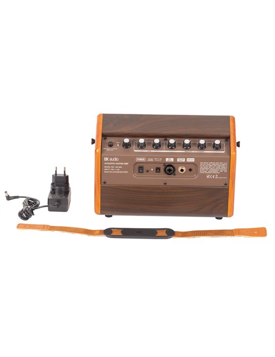 AG26A AMPLIFICADOR GUITARRA ACÚSTICA EK AUDIO DE 25W CON BATERÍA RECARGABLE