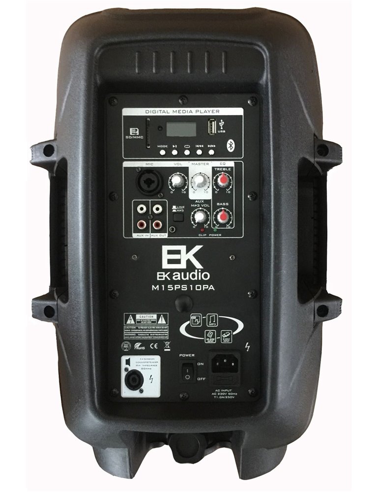 COLUMNA ACTIVA EK AUDIO M15PS10PA 480 W