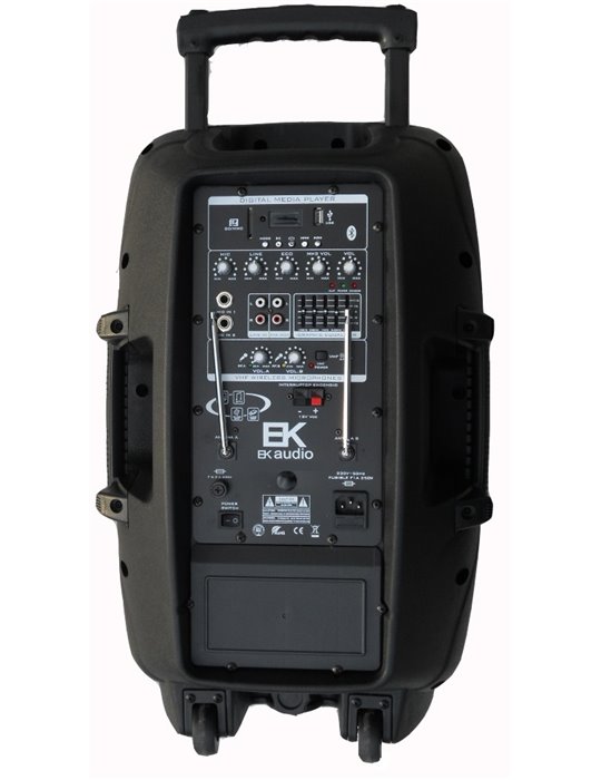 COLUMNA ACTIVA EK AUDIO PORTÁTIL DE 12 CON BATERÍA RECARGABLE 240W