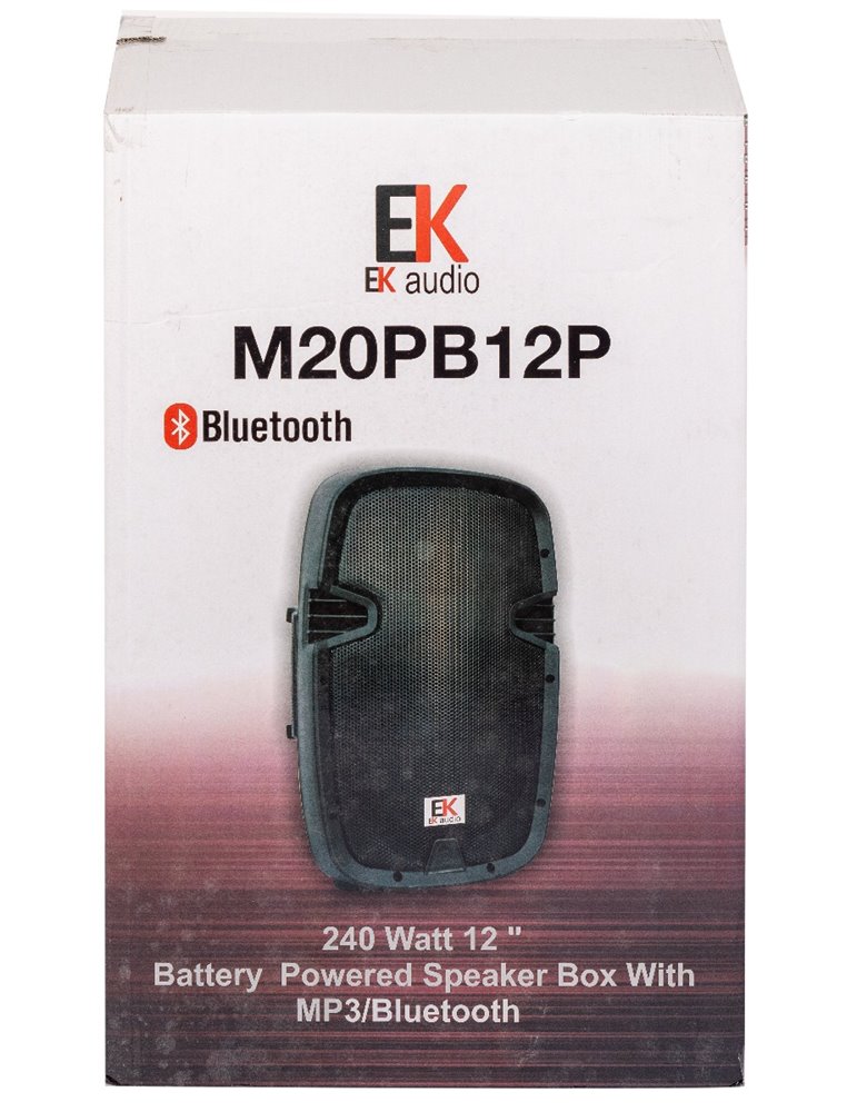 COLUMNA ACTIVA EK AUDIO PORTÁTIL DE 12 CON BATERÍA RECARGABLE 240W