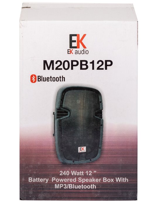 COLUMNA ACTIVA EK AUDIO PORTÁTIL DE 12 CON BATERÍA RECARGABLE 240W