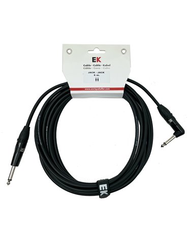 CABLE PARA GUITARRA EK JACK-JACK RECTO-ACODADO 6M