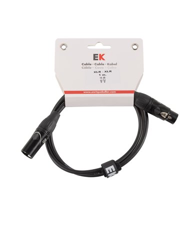 CABLE PARA MICRÓFONO XLR-XLR MACHO DE 9 METROS